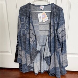2 LuLaRoe Blue based Women's Cardigan
